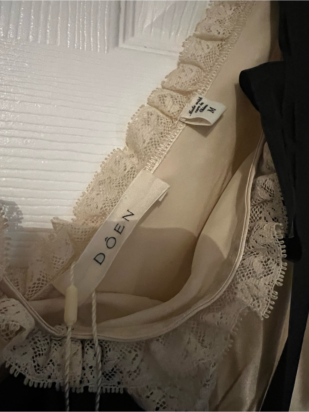 NWT Doen Simonie Dress in Ivory Silk Size Medium - Picture 3 of 11